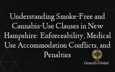 Understanding Smoke-Free and Cannabis-Use Clauses in New Hampshire: Enforceability, Medical Use Accommodation Conflicts, and Penalties