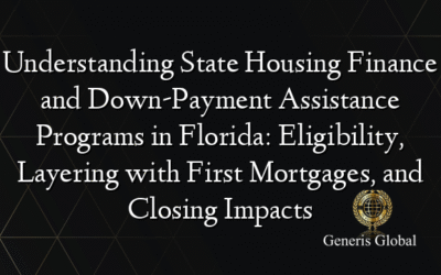 Understanding State Housing Finance and Down-Payment Assistance Programs in Florida: Eligibility, Layering with First Mortgages, and Closing Impacts
