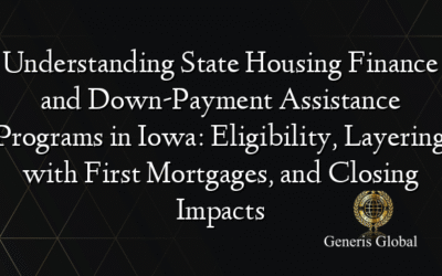 Understanding State Housing Finance and Down-Payment Assistance Programs in Iowa: Eligibility, Layering with First Mortgages, and Closing Impacts