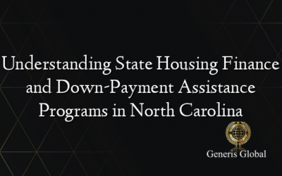 Understanding State Housing Finance and Down-Payment Assistance Programs in North Carolina