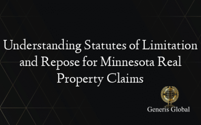 Understanding Statutes of Limitation and Repose for Minnesota Real Property Claims
