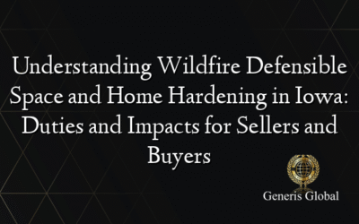 Understanding Wildfire Defensible Space and Home Hardening in Iowa: Duties and Impacts for Sellers and Buyers