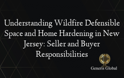 Understanding Wildfire Defensible Space and Home Hardening in New Jersey: Seller and Buyer Responsibilities