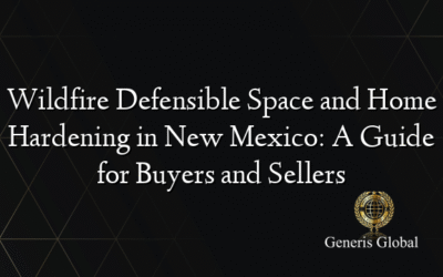 Wildfire Defensible Space and Home Hardening in New Mexico: A Guide for Buyers and Sellers