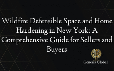 Wildfire Defensible Space and Home Hardening in New York: A Comprehensive Guide for Sellers and Buyers
