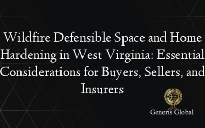 Wildfire Defensible Space and Home Hardening in West Virginia: Essential Considerations for Buyers, Sellers, and Insurers