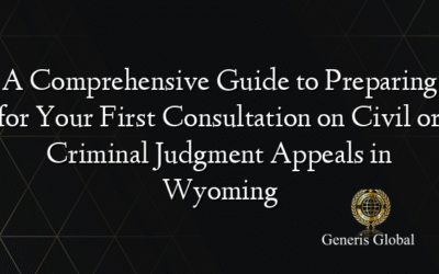 A Comprehensive Guide to Preparing for Your First Consultation on Civil or Criminal Judgment Appeals in Wyoming