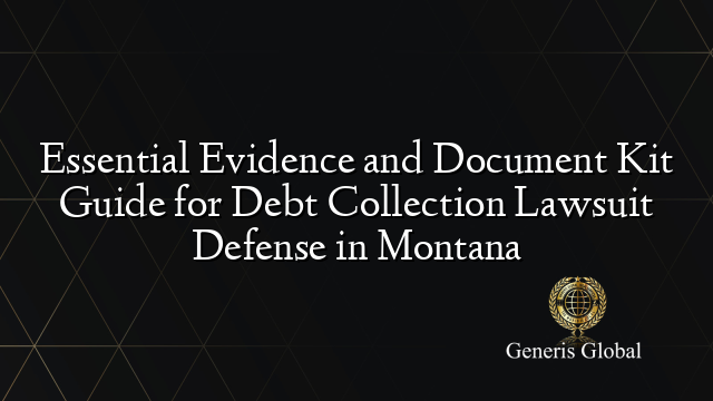 Essential Evidence and Document Kit Guide for Debt Collection Lawsuit ...