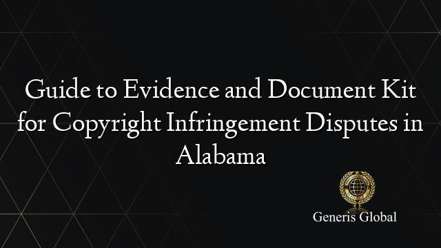 Guide to Evidence and Document Kit for Copyright Infringement Disputes ...