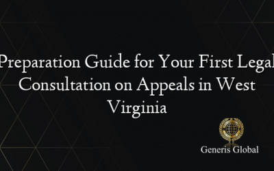 Preparation Guide for Your First Legal Consultation on Appeals in West Virginia