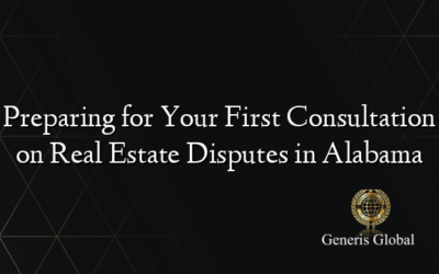 Preparing for Your First Consultation on Real Estate Disputes in Alabama
