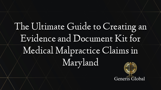 Md Document Example The Ultimate Guide to Creating an Evidence and Document Kit for Medical ...