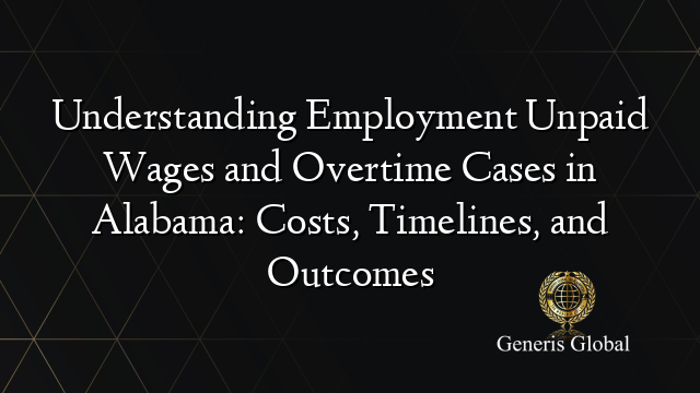 Understanding Employment Unpaid Wages and Overtime Cases in Alabama ...