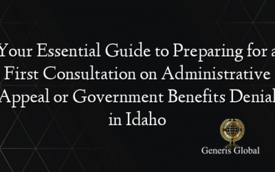 Your Essential Guide to Preparing for a First Consultation on Administrative Appeal or Government Benefits Denial in Idaho