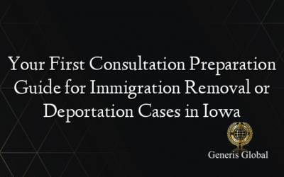 Your First Consultation Preparation Guide for Immigration Removal or Deportation Cases in Iowa