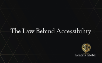The Law Behind Accessibility