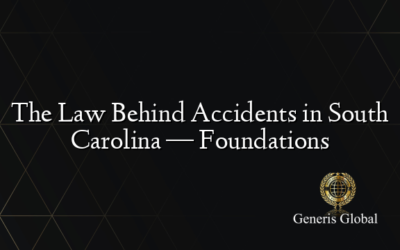 The Law Behind Accidents in South Carolina — Foundations