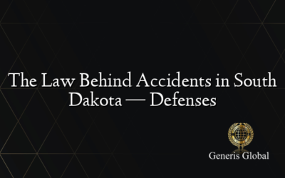 The Law Behind Accidents in South Dakota — Defenses