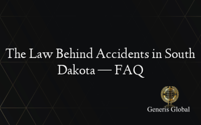 The Law Behind Accidents in South Dakota — FAQ